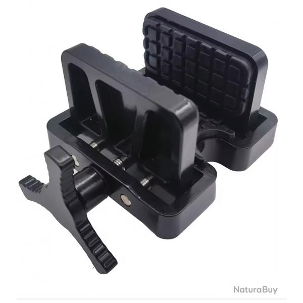 Adaptateur de montage pour trpied - Pince de serrage arme longue (Noir)