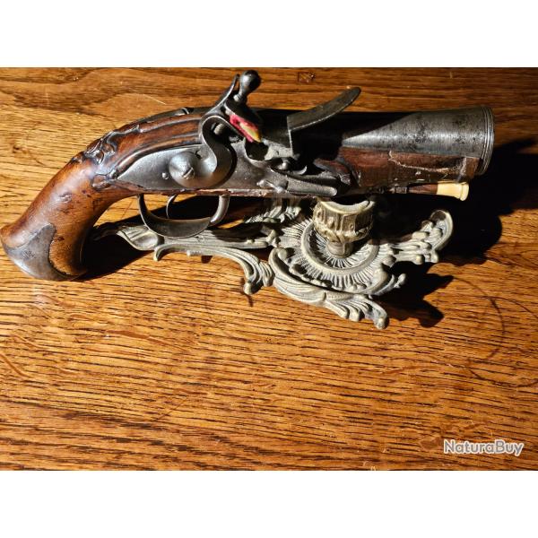Pistolet " tromblon "  silex