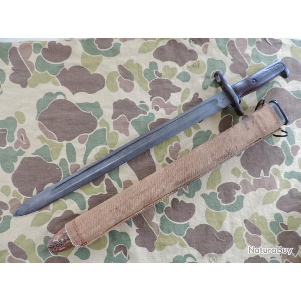 Baonnette US M1905 SA 1906 avec fourreau US M1910.