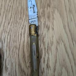 Couteau Laguiole manche corne blanche