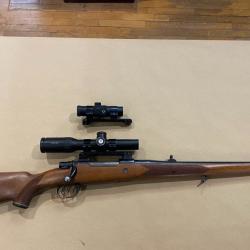 CARABINE A VERROU LUGER TYPE 98 7X64 STETCHER 5 COUPS+ LUNETTE + POINT ROUGE