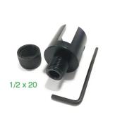 Adaptateur Silencieux 1/2″ UNF Pour Canon Non Fileté – InTheTarget – Diamètre Au Choix