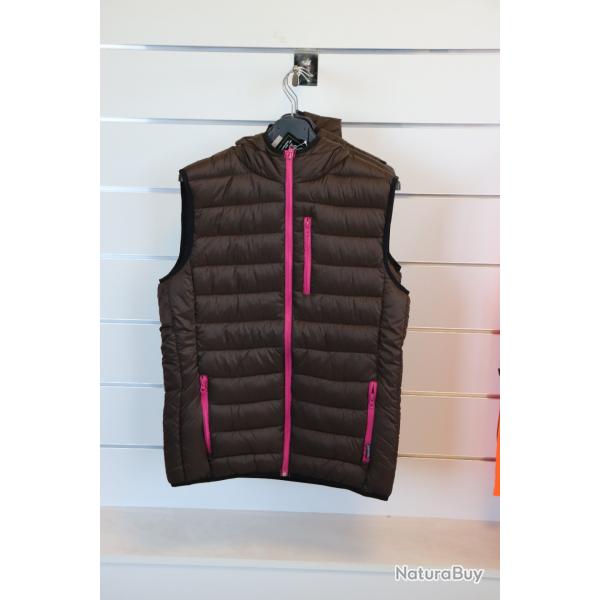 Wahoo Percussion Gilet Matelassé Femme Marron