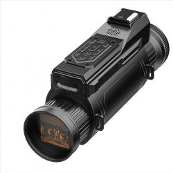 Monoculaire de Vision Nocturne Numérique 4K Zoom Infrarouge WiFi Rechargeable Camping Chasse Rando