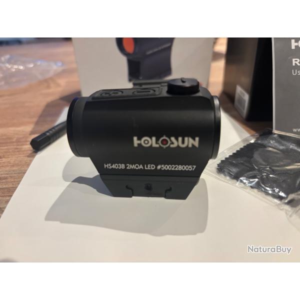 Point rouge holosun red dot Hs 403BTrs bon tat fair  peine une saison Facture / garantie