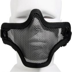 Masque Airsoft Strike V1 Noir - Demi-masque grillagé Black Eagle