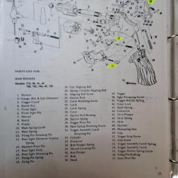 DAN WESSON - (Original) - 357 MAG - Lot Pièces détachées non classées