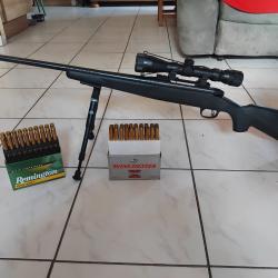Carabine à verrou marlin cal.270  avec lunette 3.9w40 + bipied + balles