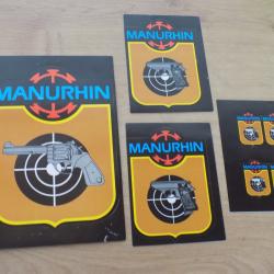 Lot autocollants Manurhin.