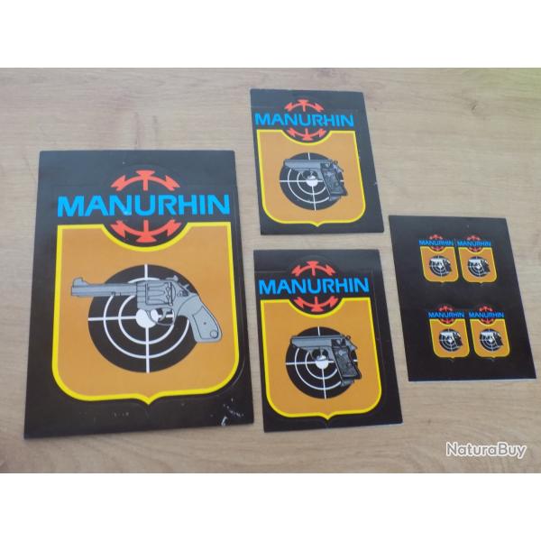 Lot autocollants Manurhin.