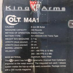 Airsoft Colt M4A1 full metal King Arms