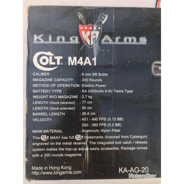 Airsoft Colt M4A1 full metal King Arms