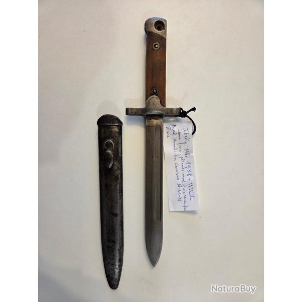 Baionnette Italie Mle 1938 lame fixe