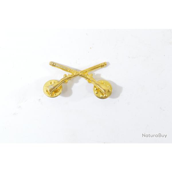 Insigne de col US fusils croiss