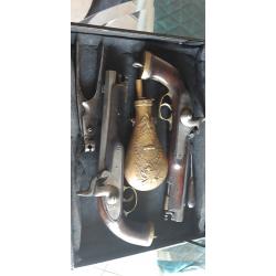 Pistolets enfield percussion 1860 et 1861 moule à balles poire à poudre
