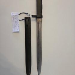 Baionette Ersatz Mle 1898 poignée lisse