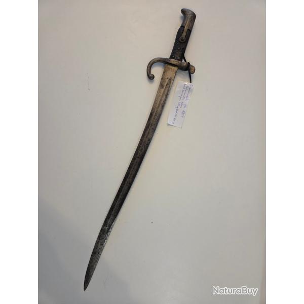 Baionnette sabre Danemark Mle 1867