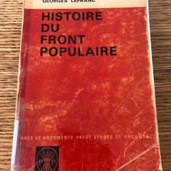 Livre: Georges Lefranc, Histoire du front populaire, édition 1965