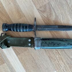 poignard baionnette USM4 PAL etui USM8 BMCO parachutiste TAP Indo indochine WW2 USM1