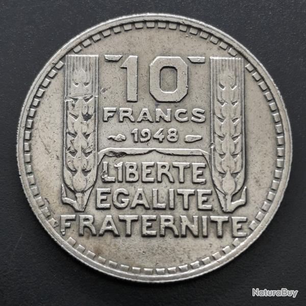 Monnaie France - 1948 - 10 francs Turin petite tte (Grade : AB) - ref N0242
