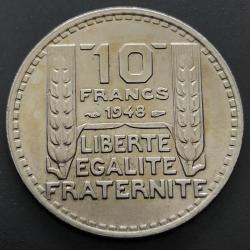 Monnaie France - 1948 - 10 francs Turin petite tête (Grade : TTB) - ref N0393