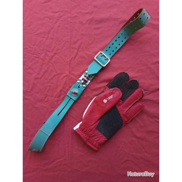 Bretelle de tir SAUER + gant de tir GEHMANN pour tireur droitier