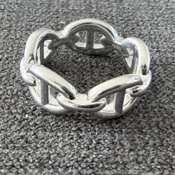 Hermès - Bague en argent neuve - Chaîne d'Ancre taille 52 - HERMES