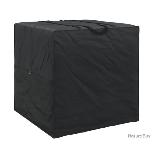 Sac de stockage extrieur noir 90x90x90 cm tissu Oxford 420D impermable rangement jardin
