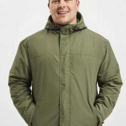 Veste coupe vent 6XL avec capuche doublée - Vert olive - Livraison gratuite