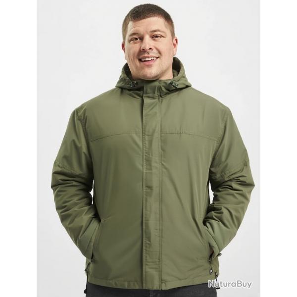 Veste coupe vent 2XL avec capuche double - Vert olive - Livraison gratuite