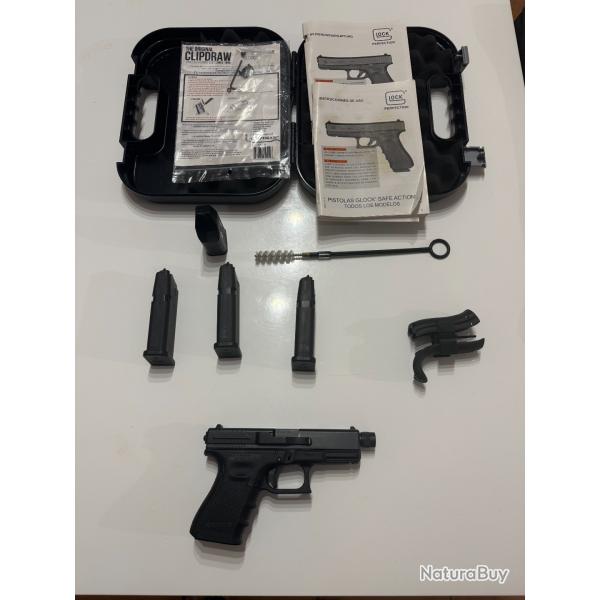 PISTOLET GLOCK 19 GEN4 CAL.9X19 FILET