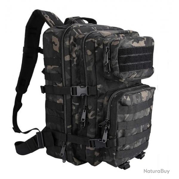 Sac à Dos 35L Tactique Militaire Grand Volume Imperméable Camping Alpinisme Chasse Pêche Randonnée