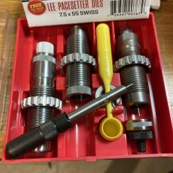 Jeux d'outils Lee 7.5x55 Suisse neuf