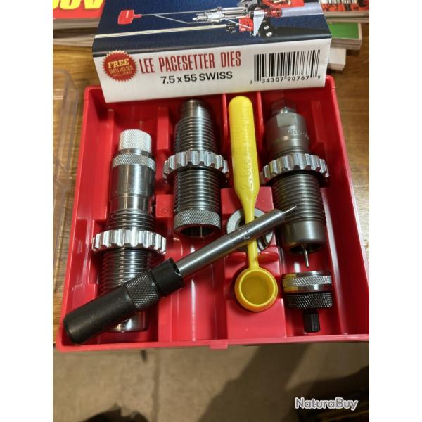 Jeux d'outils Lee 7.5x55 Suisse neuf