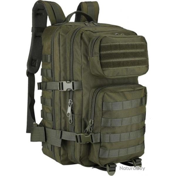 Sac à Dos Tactique 35L Militaire Grand Volume Imperméable Chasse Alpinisme Pêche Camping Randonnée