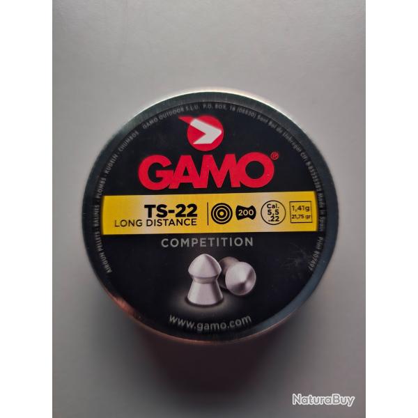Plombs cal.5,5mm Gamo TS22 "Competition" (1.4gr) x200