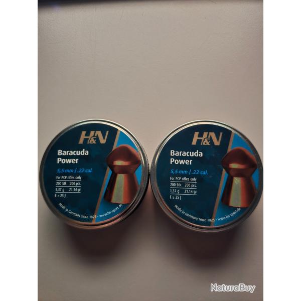 Plomb 5.5 mm H&N Baracuda Power