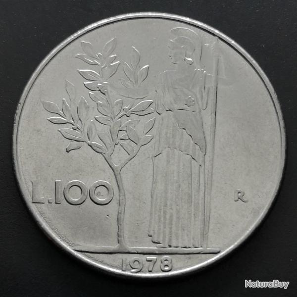 Monnaie Italie - 1978 R - 100 lire grand module (Grade : TTB) - Ref N0377
