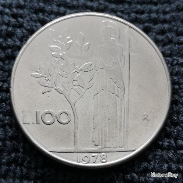Monnaie Italie - 1978 R - 100 lire grand module (Grade : TTB) - Ref N0846