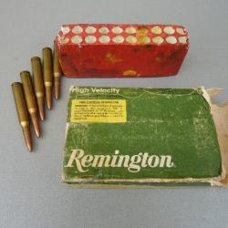 RARE, POUR COLLECTIONNEUR --- 5 BALLES REMINGTON 7 mm EXPRESS REMINGTON / 280 REM
