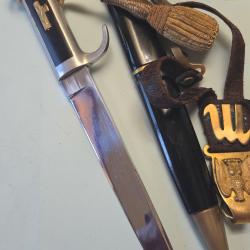 Dague d'officier générale MVSN mod 39 à tète d'aigle avec Bélière 1er modele TBE