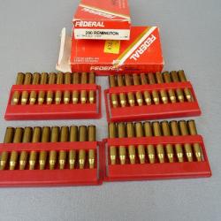 2 BOITES DE 20 BALLES FEDERAL CAL. 280 REM SP 150 GRAINS