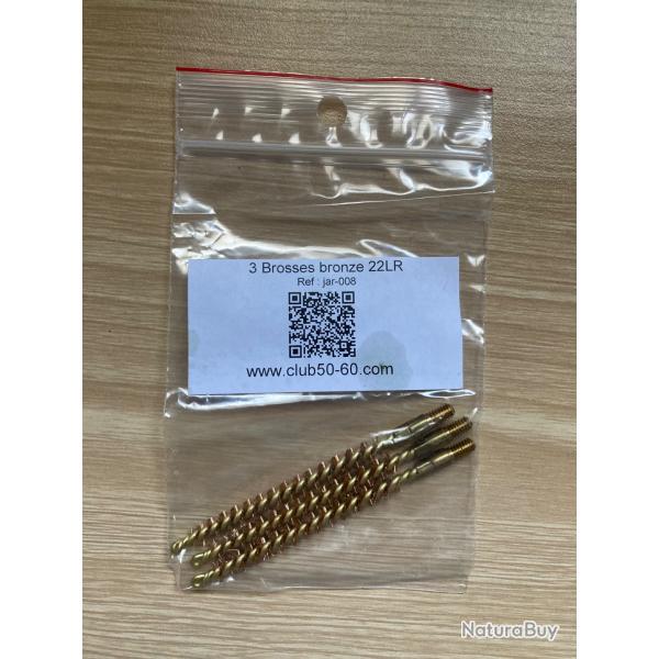 3 Brosses bronzes 22 LR Au phosphore