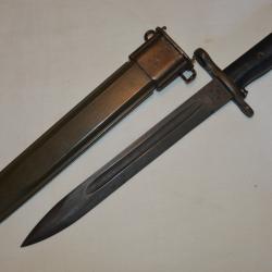 BAIONNETTE AMERICAINE MODELE  M1 FABRICATION AFH FUSIL US GARAND- LIBERATION-1943/45-INDOCHINE