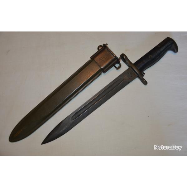 BAIONNETTE AMERICAINE MODELE  M1 FABRICATION AFH FUSIL US GARAND- LIBERATION-1943/45-INDOCHINE