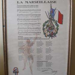 la marseillaise chant parole et musique de rouget de lisle cadre ancien patriotique france