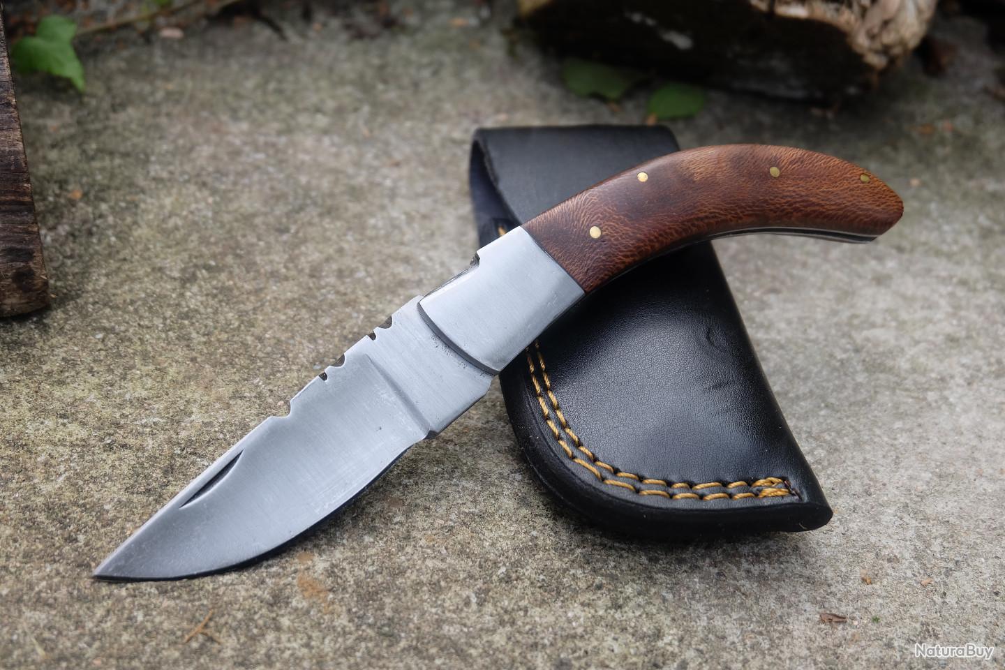 Couteau à Greffer Ausonia - Lame Acier Inox 17 Cm - Manche En Bois - Pour Greffage Et Taille Précise