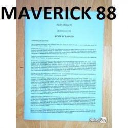 copie mode d'emploi complet fusil MAVERICK 88 en FRANCAIS - VENDU PAR JEPERCUTE (a4056)