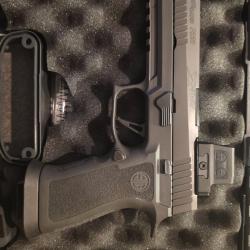 Sig sauer P320 XFIVE legion avec plaquette et point rouge