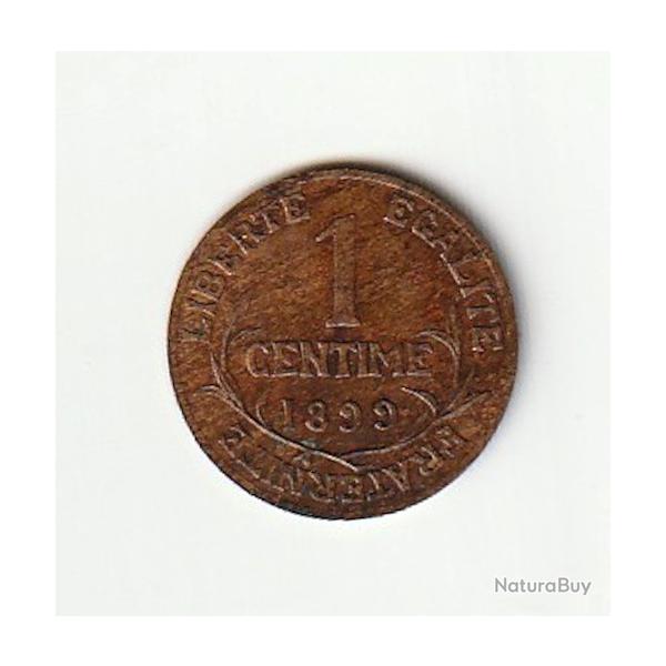 Pice de Monnaie  France 1 centime Daniel-Dupuis 1899